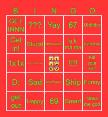 Forsake Bingo Card