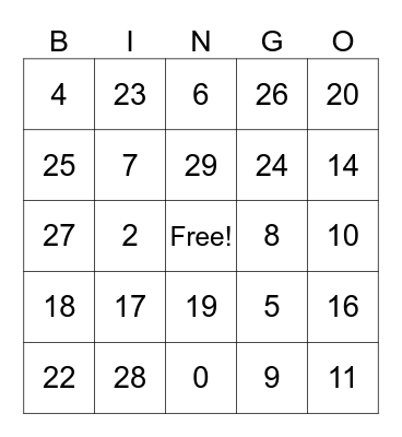 Grade 3 Icebreaker Bingo Card