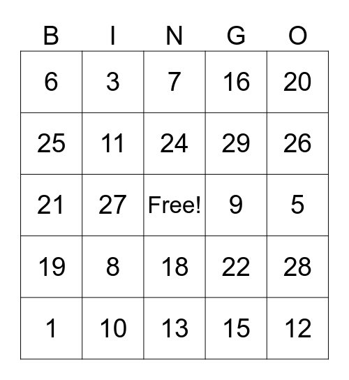 Grade 3 Icebreaker Bingo Card