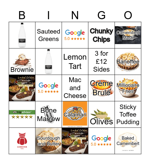 M&C Harrow Bingo Card