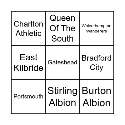 NET'S BAR - FOOTY BINGO Card