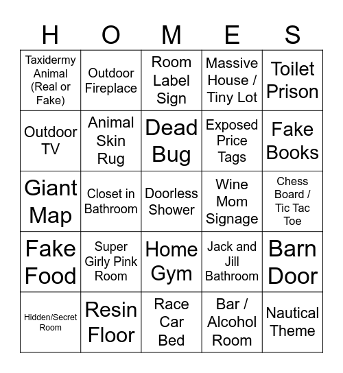 Parade of Bingo Card
