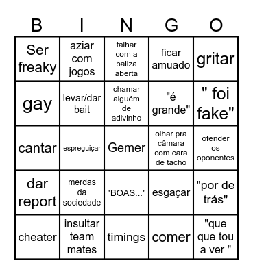 Bingo ImDiogoz Bingo Card