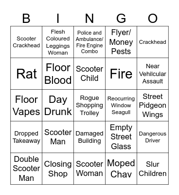 Hartlepool Bingo Card