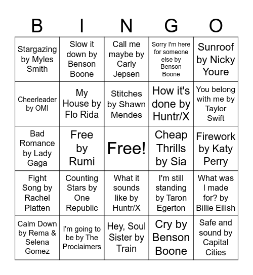 Birthday Bingo Card