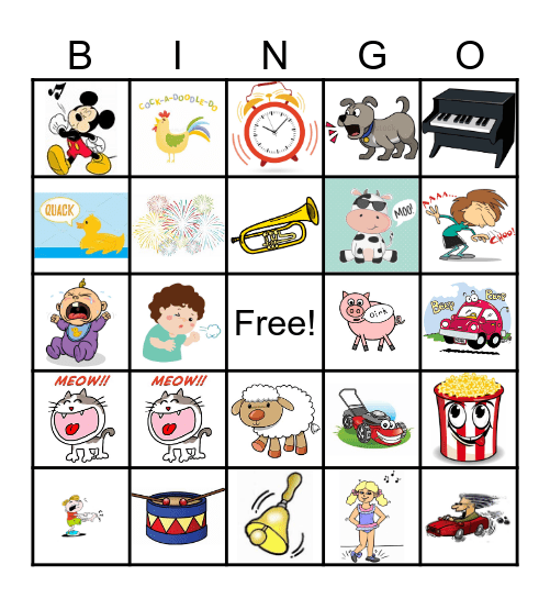 Everyday Sounds Bingo Card