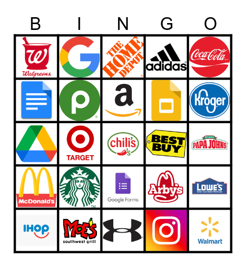 Logos Bingo Card