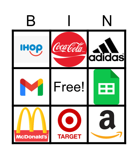 Logos Bingo Card