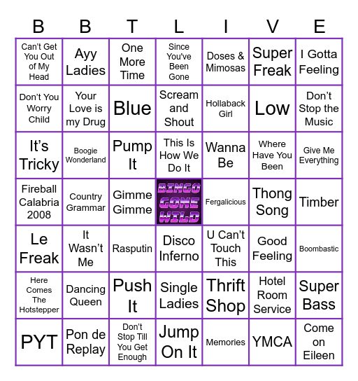 THE GRAND FINALE Bingo Card