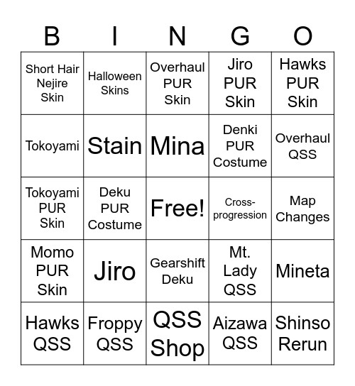 MHUR Season 13 Trailer Bingo Card