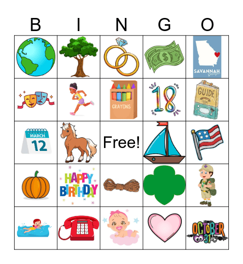 Juliette Gordon Low BINGO Card