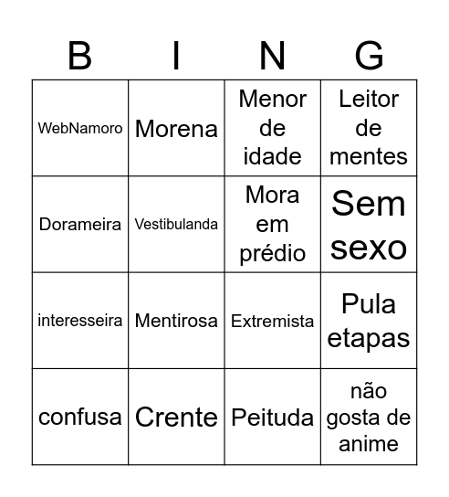 Red Flag Bingo 🚩 Bingo Card