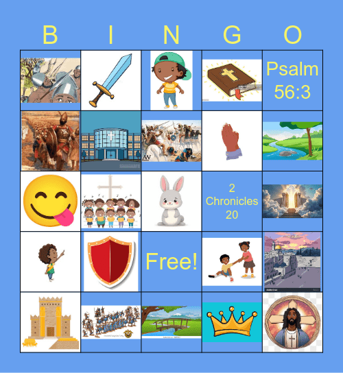 Jehoshaphat Bingo Card