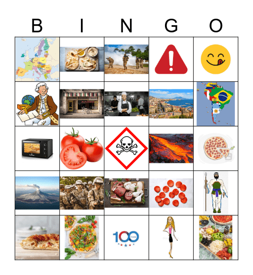 TZ2 U7 READING (PIZZA) Bingo Card