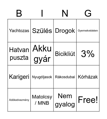 Arc kiállítás Bingo Card