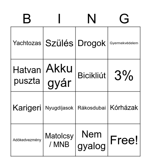 Arc kiállítás Bingo Card
