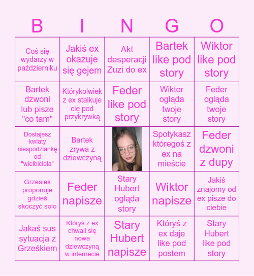 Bingo "Mam przeczucie" Bingo Card
