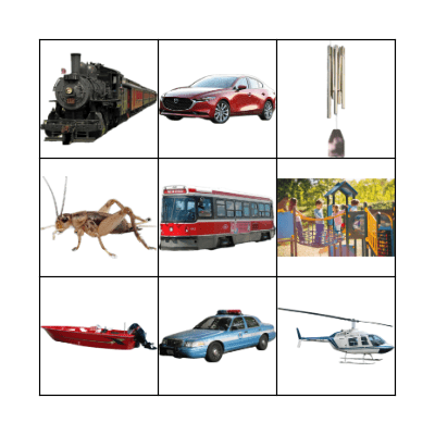 Outside Sounds Bingo Card