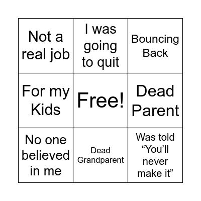Cooking Show Bingo! Bingo Card