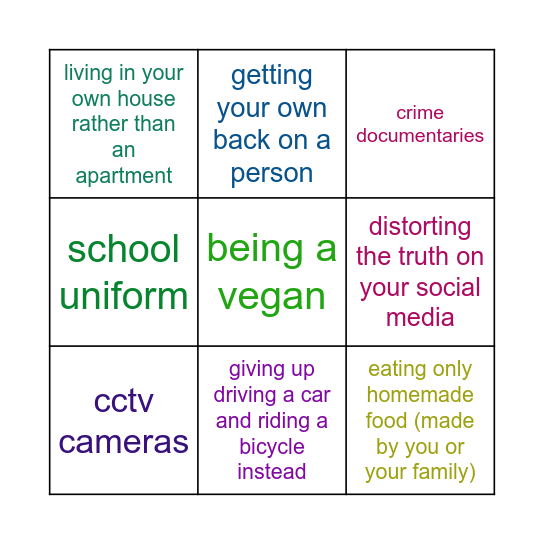 Discourse markers Bingo Card