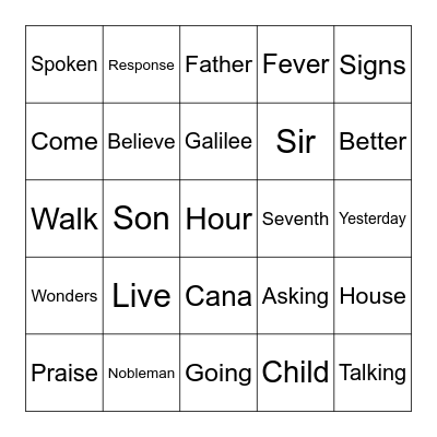 9.21.25 Bingo Card