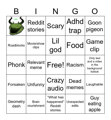 Ticktock bingo Card