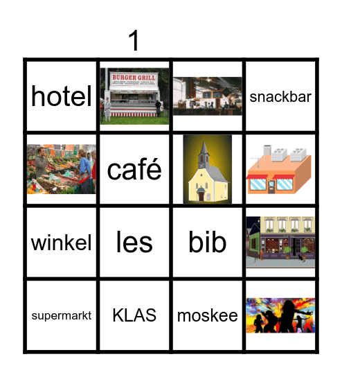 De omgeving Bingo Card