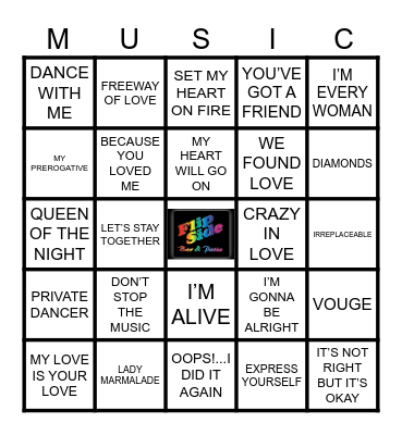 DIVAS LIVE!!!! Bingo Card