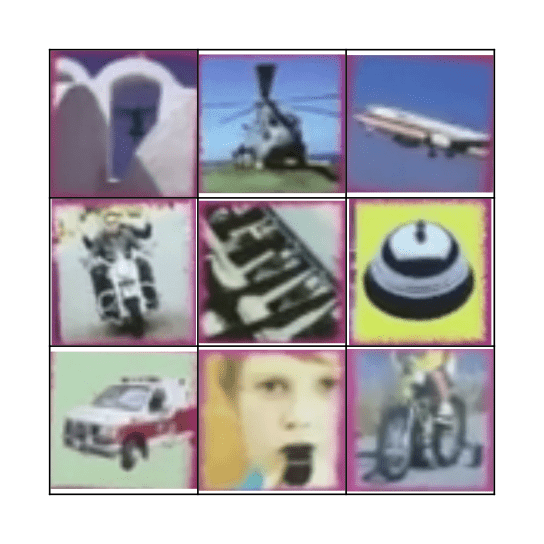 Around Town Sounds Bingo Card