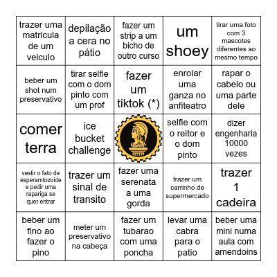Bullyingo Bingo Card