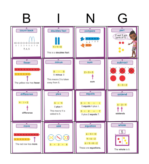 G1 Topics 1 & 2 Vocabulary Bingo Card
