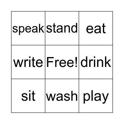 Let's have fun! Bingo Card