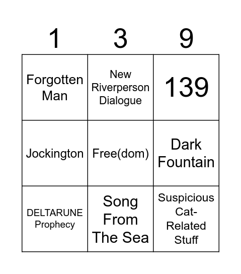 Bingo DLC: INSANE EDITION Bingo Card