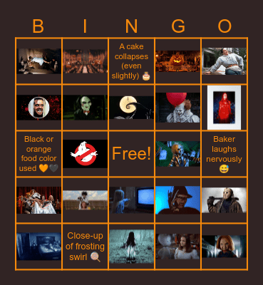 Halloween Movie Bingo Card