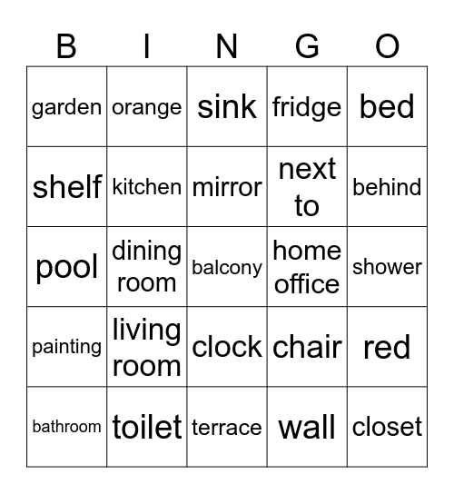 La Casa Bingo Card