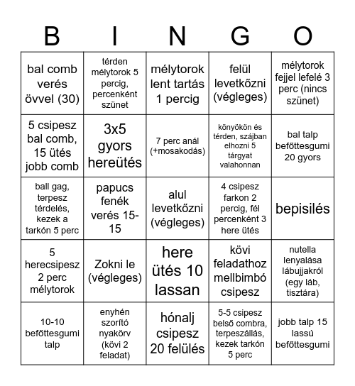 solo bdsm Bingo Card