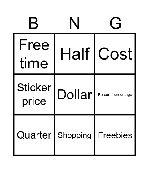 THEME 4: Fun – Free and Otherwise Bingo Card