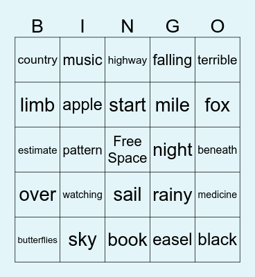 Analogies & Metaphors Bingo Card