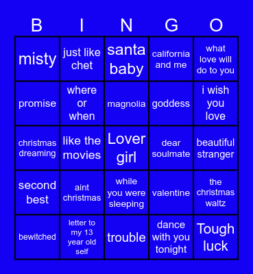 laufey bingo Card