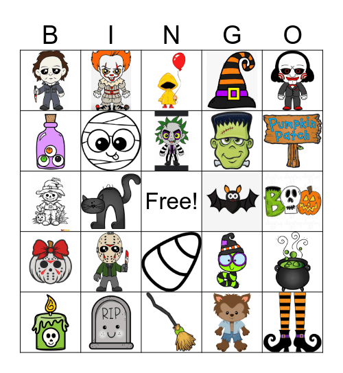Halloween Bingo Card