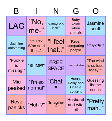 Movie Night Bingo Card