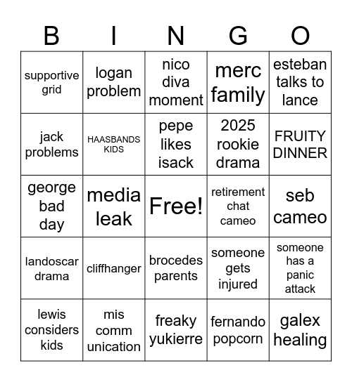 f1fv ch40 Bingo Card