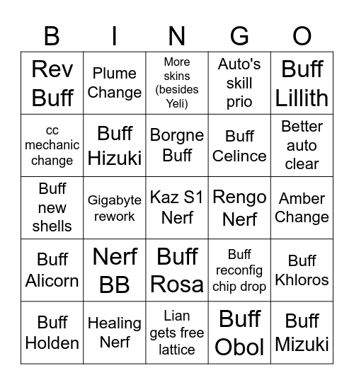 Etheria Restart Patch Notes Bingo Card