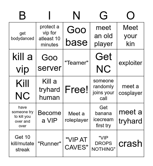 KP BINGO Card