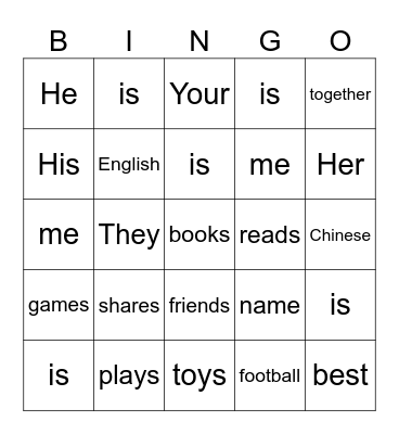 How do we choose our friends? Bingo Card