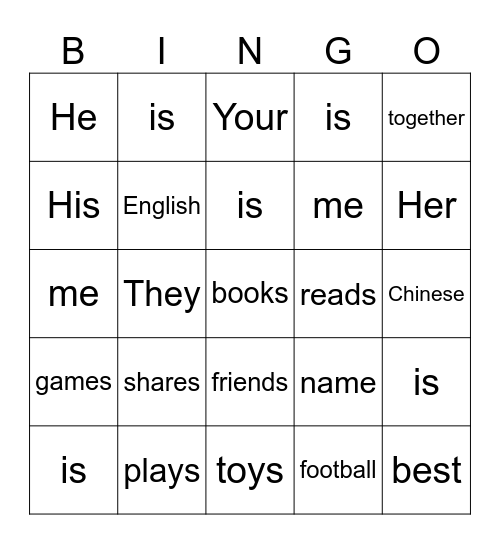 How do we choose our friends? Bingo Card