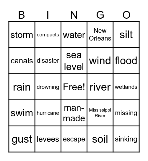 G8 Han U1 L10 - Listening Bingo Card