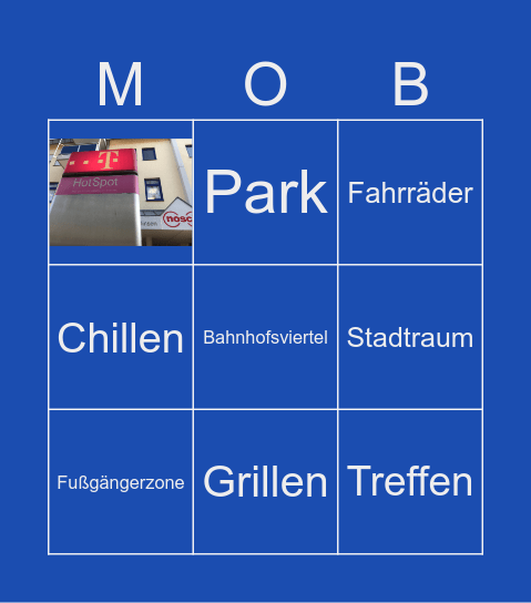 Stadtmöbel Bingo Card
