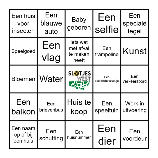 Slotjes-West Fotochallenge Bingo Card