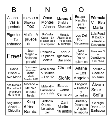 Back to school Bingo Card